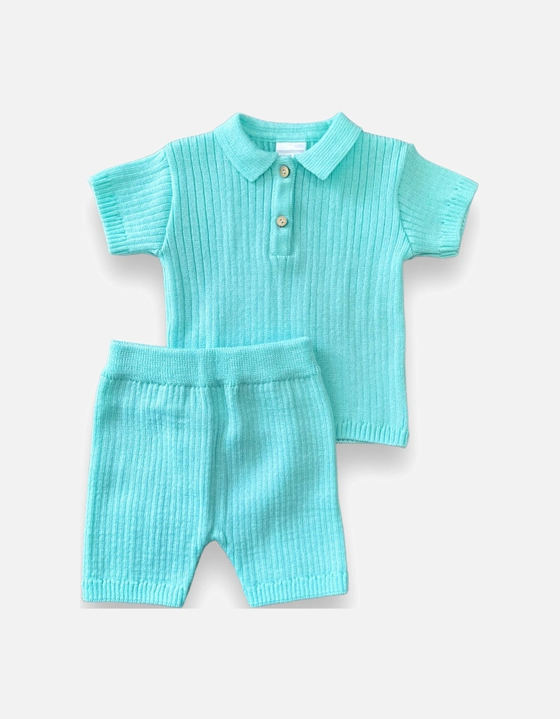 Aqua Knit Short Set, 3 of 2