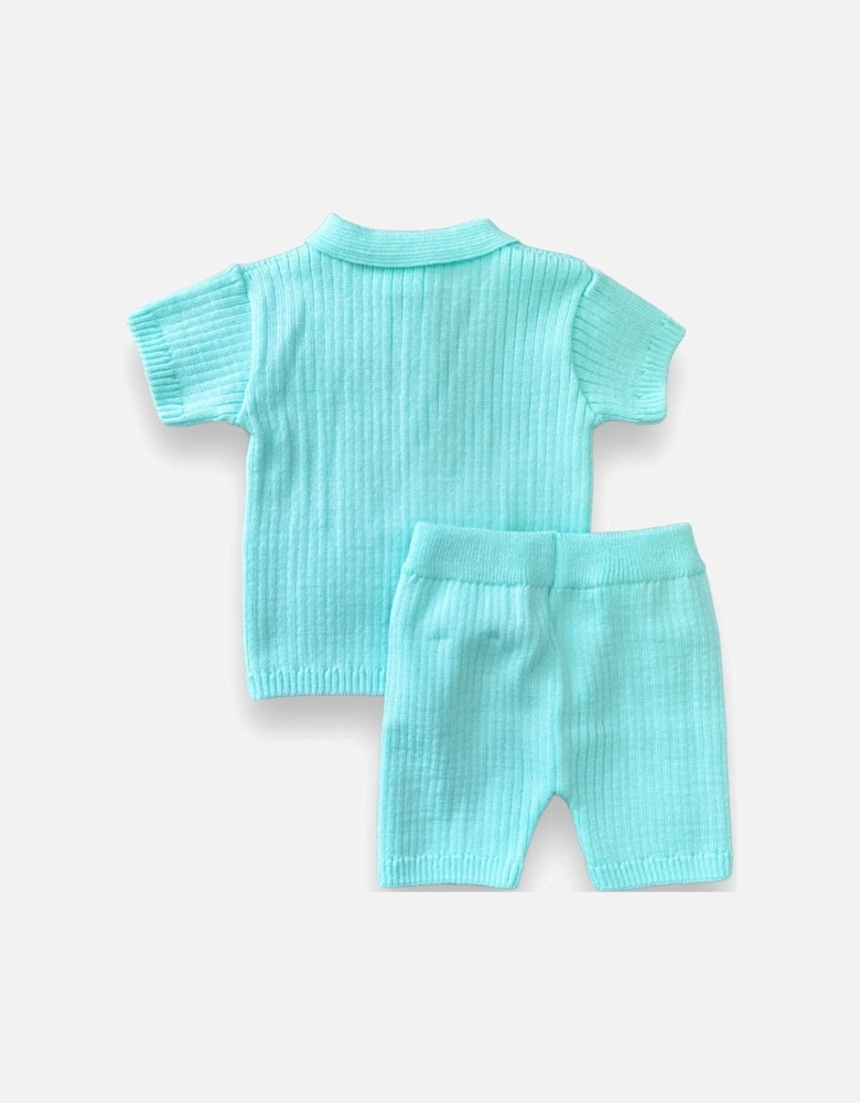 Aqua Knit Short Set