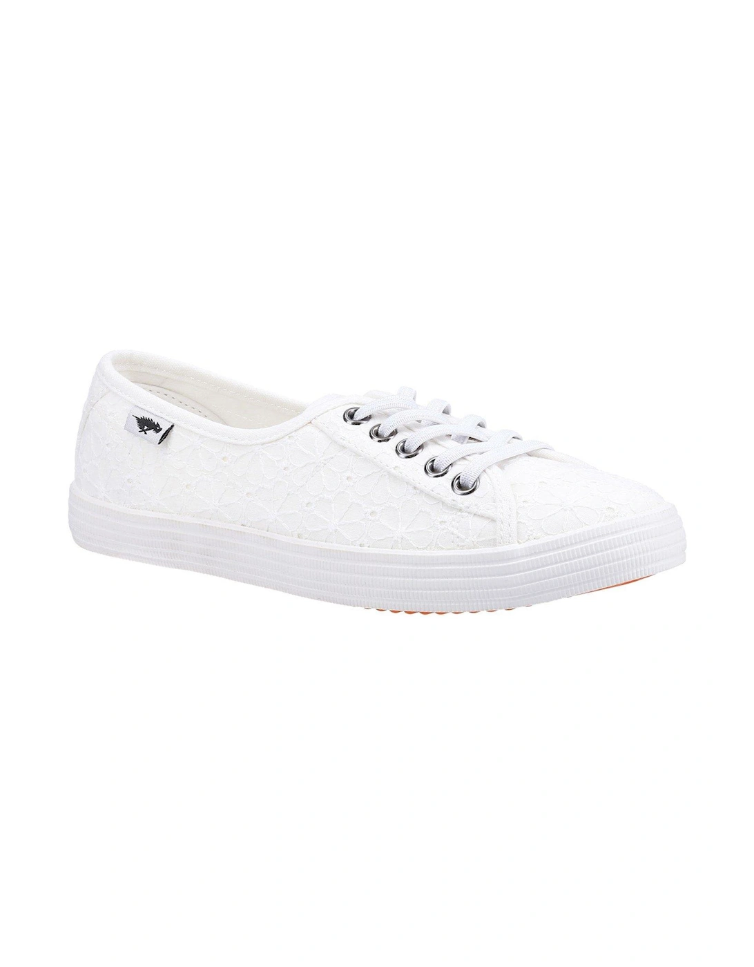 Chow Chow Summer Jersey Plimsolls - White