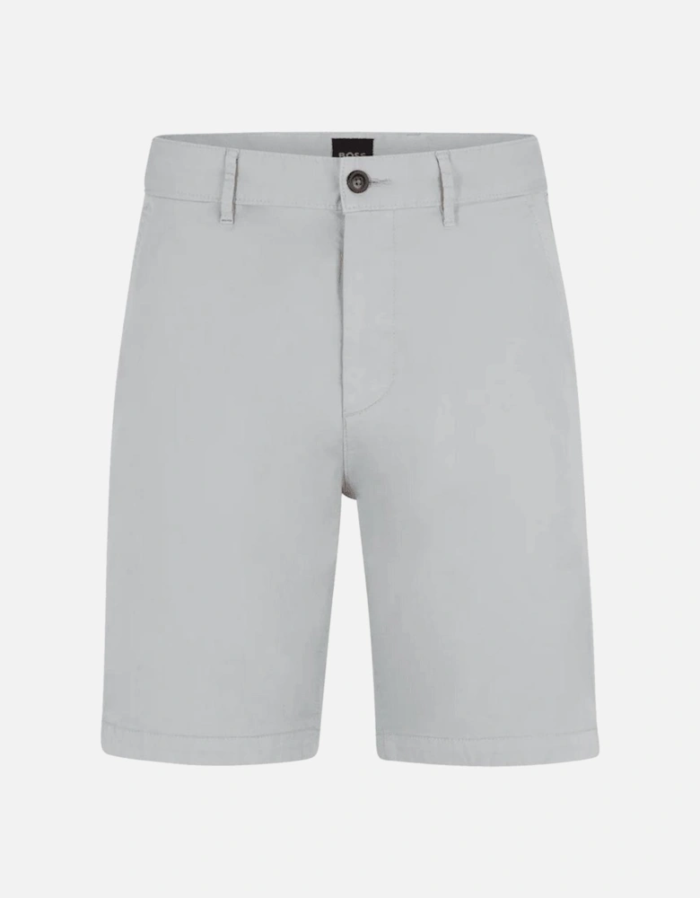 Cotton Slim Fit Grey Chino Shorts