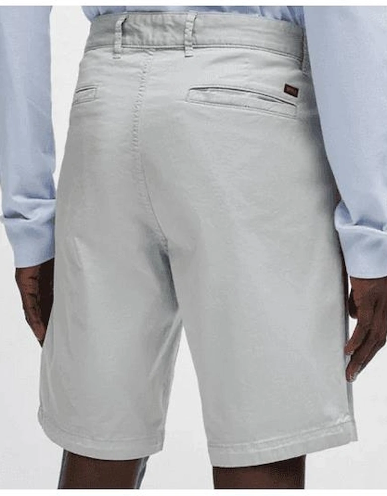 Cotton Slim Fit Grey Chino Shorts