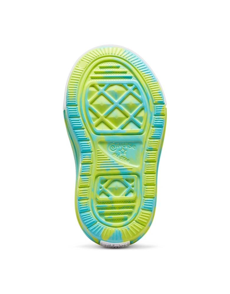 Infant Girls Play Lite Cx Hyper Brights Slip Trainers - Turquoise