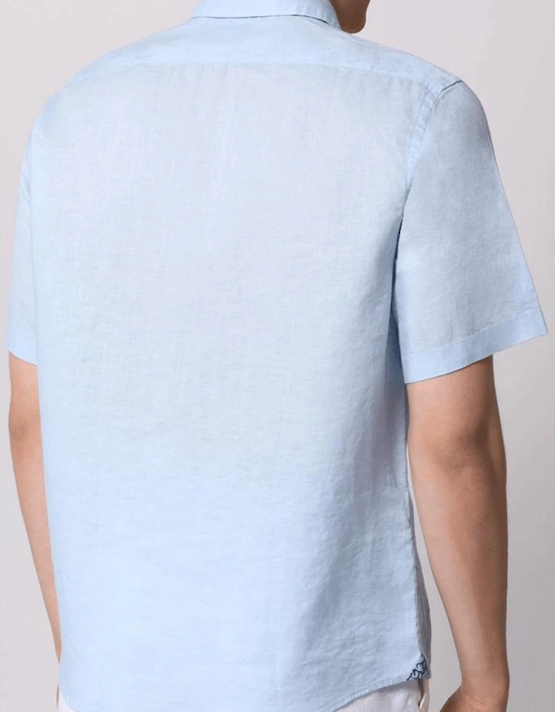 S-Liam Regular Fit Short Sleeve Blue Shirt