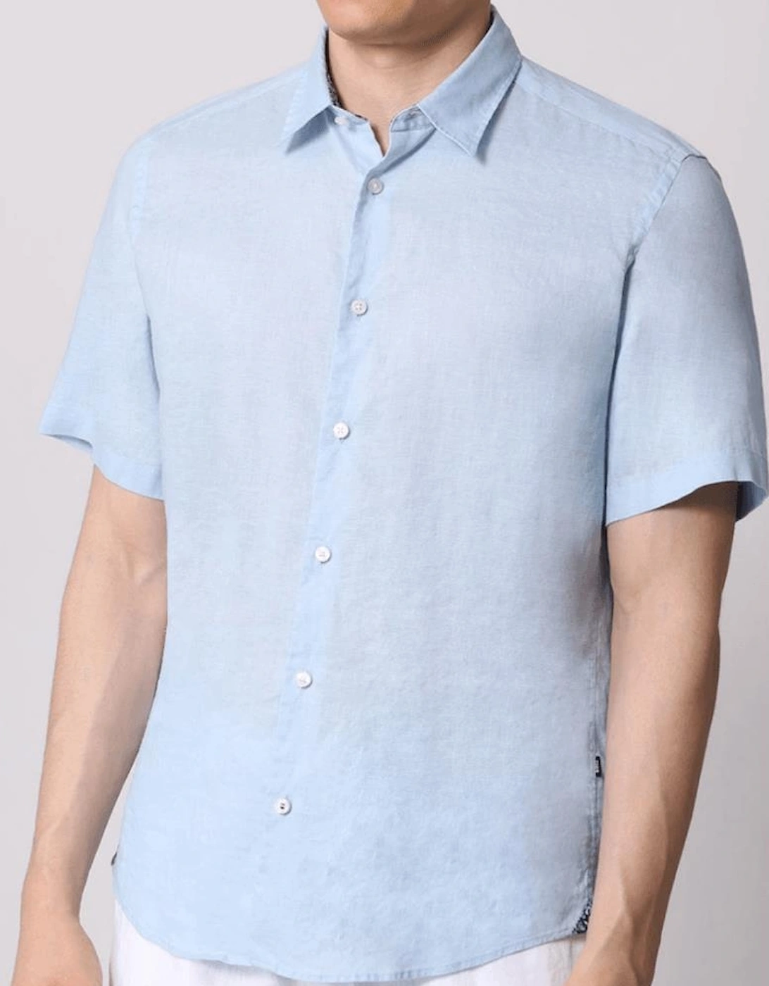 S-Liam Regular Fit Short Sleeve Blue Shirt