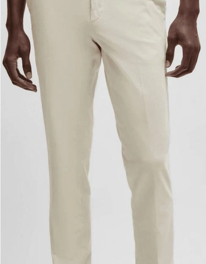 Kaito1 Slim Fit Beige Chino Trousers