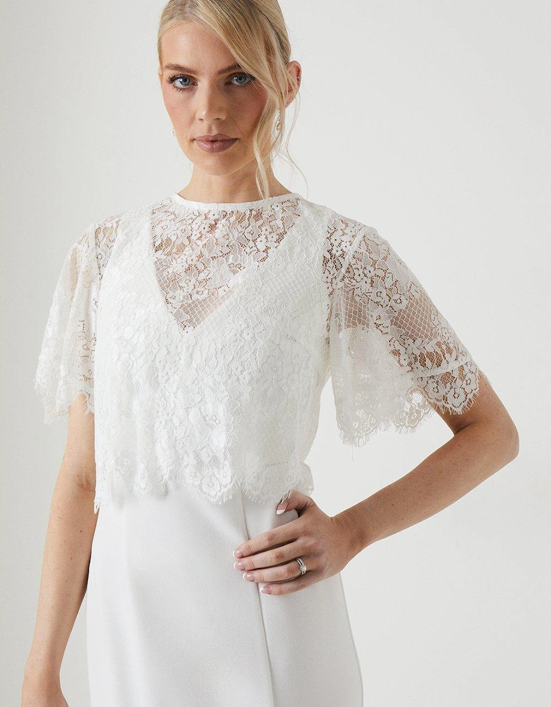 Lace And Stretch Crepe Wedding Dress