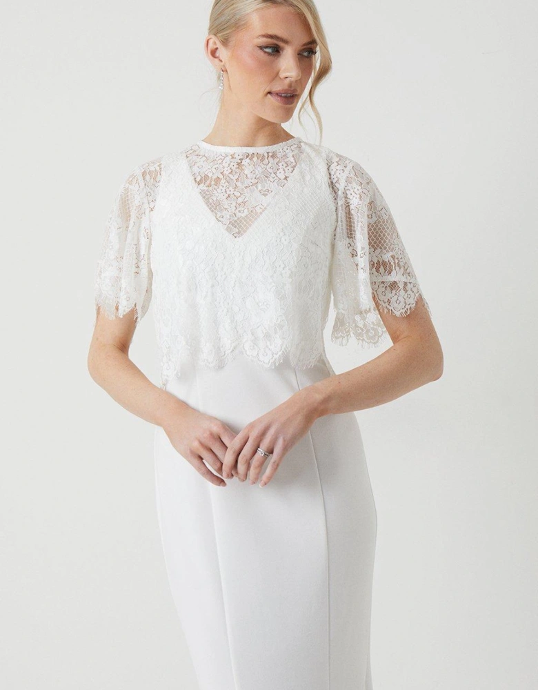 Lace And Stretch Crepe Wedding Dress