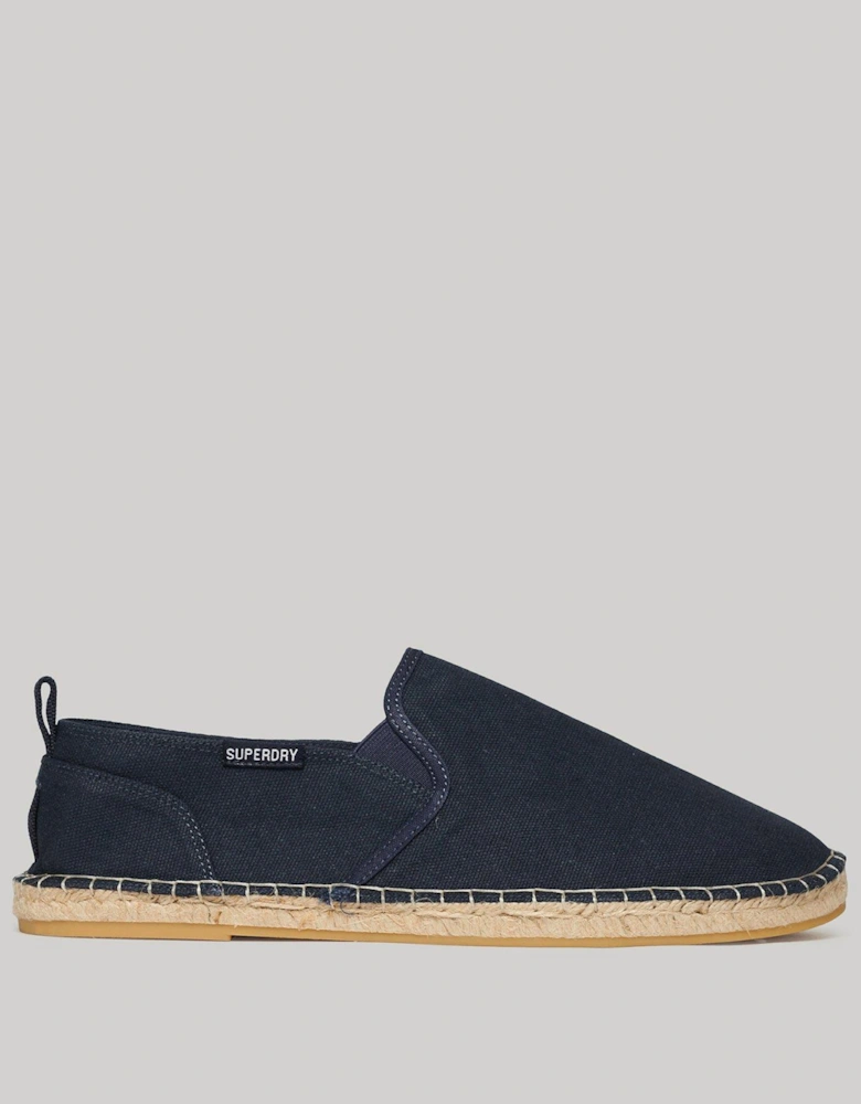 Canvas Espadrille Shoes - Navy