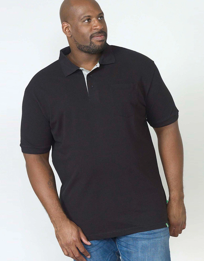 Grant Pique Polo Shirt - Black