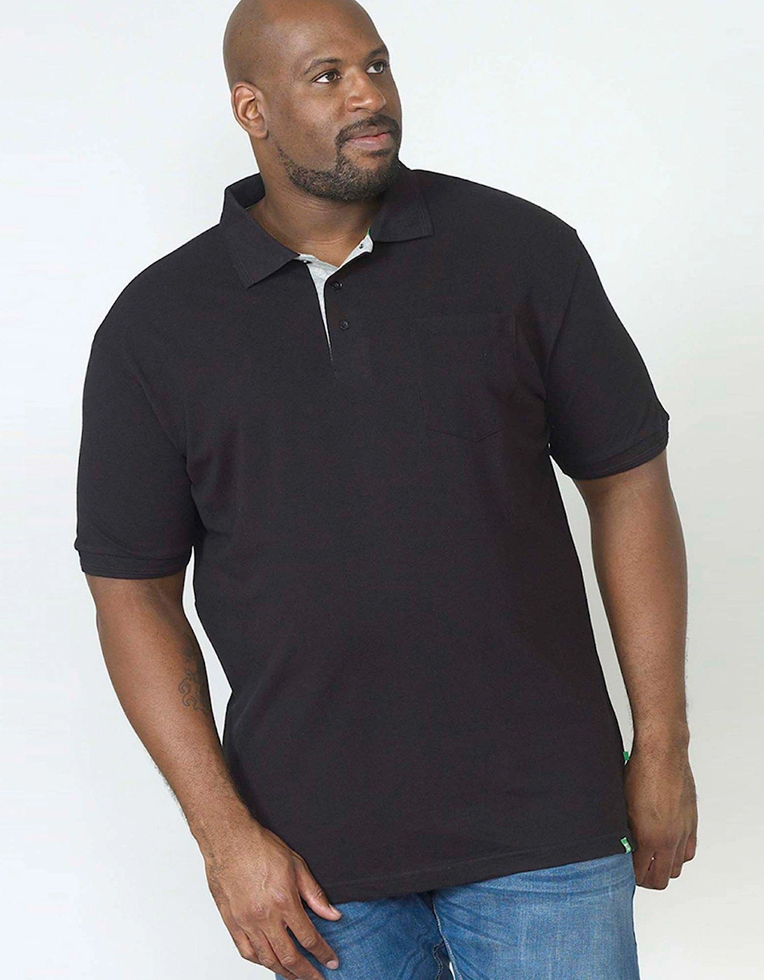 Grant Pique Polo Shirt - Black, 2 of 1