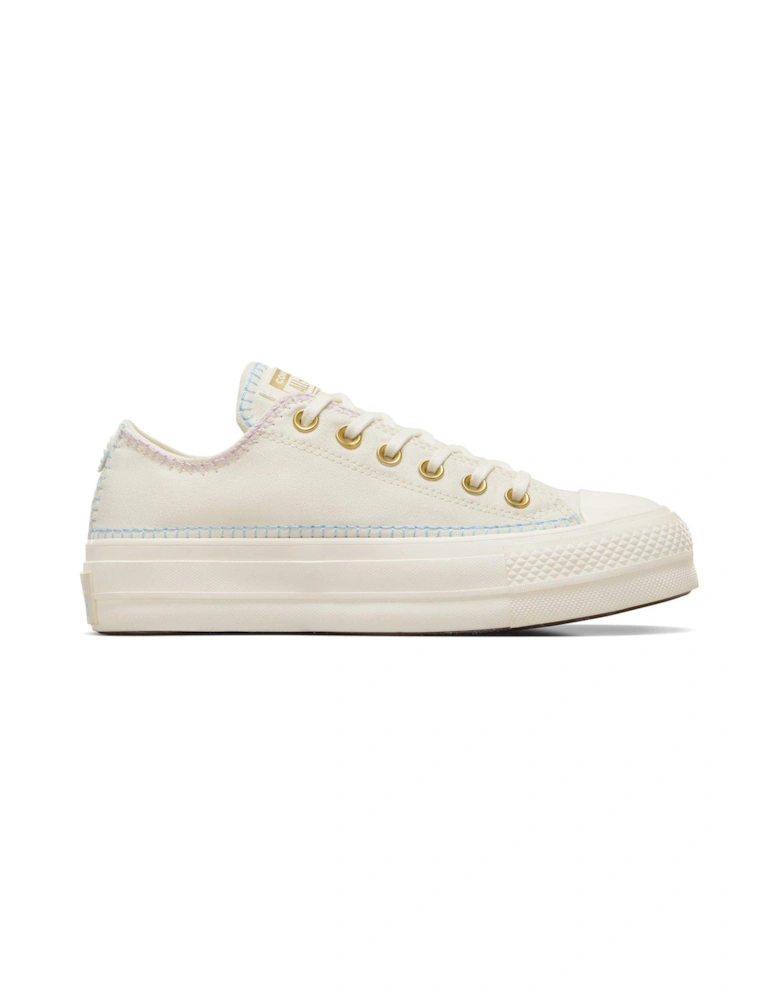 Womens Lift Stitch Sich Ox Trainers - Off White