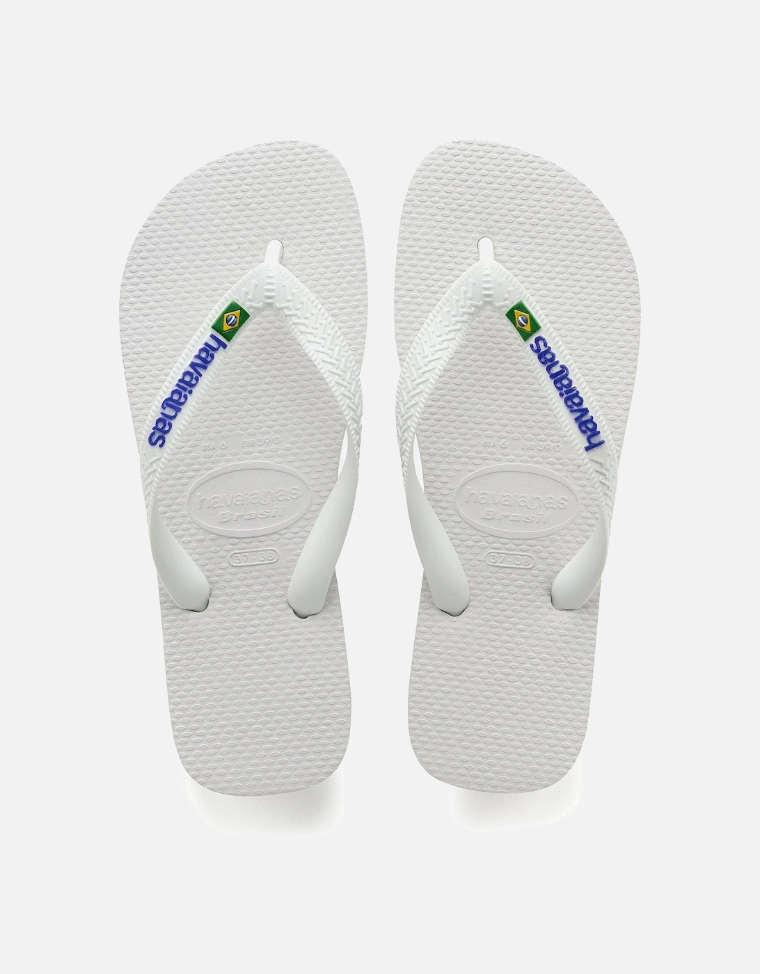 Kids Brasil Logo Flip Flop Sandal - White, 6 of 5