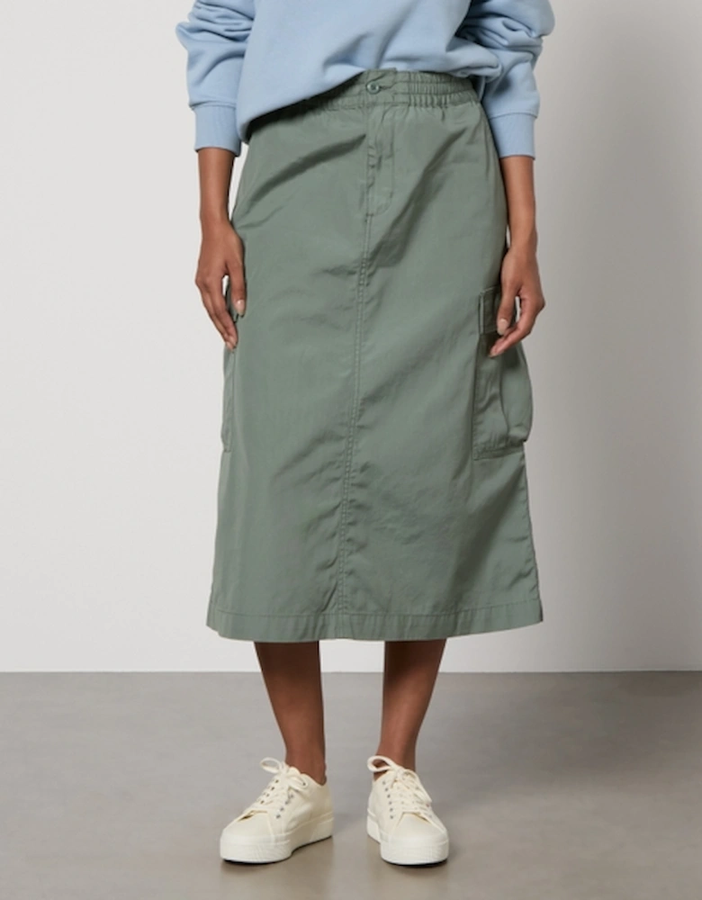 Jet Cargo Cotton-Poplin Skirt