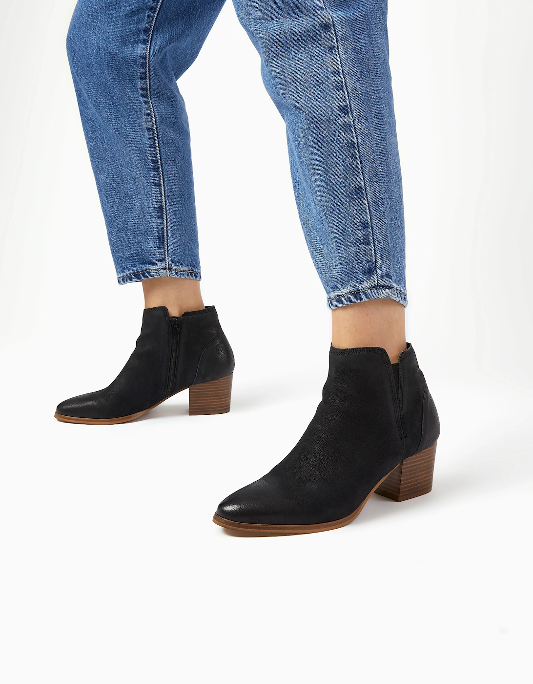 Ladies Payge - Mid Block Heel Ankle Boots