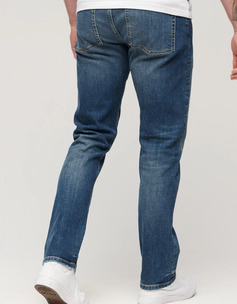 Vintage Slim Straight Fit Jeans - Dark Blue