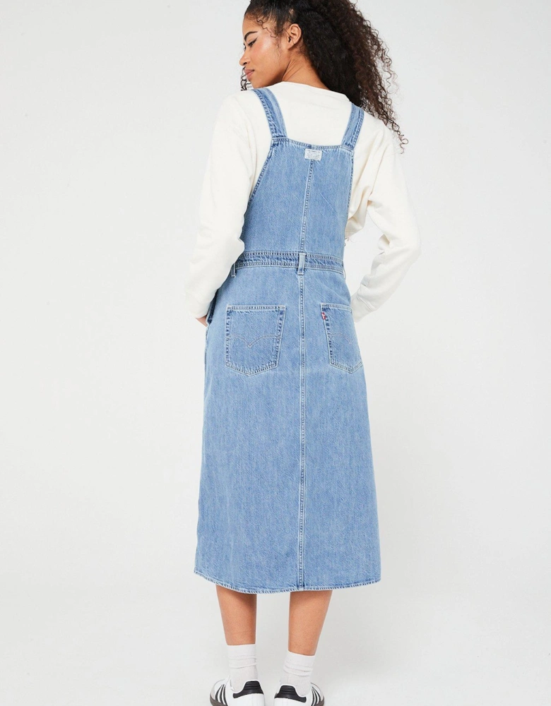 Pinafore Denim Midi Dress - Twisted Words 2