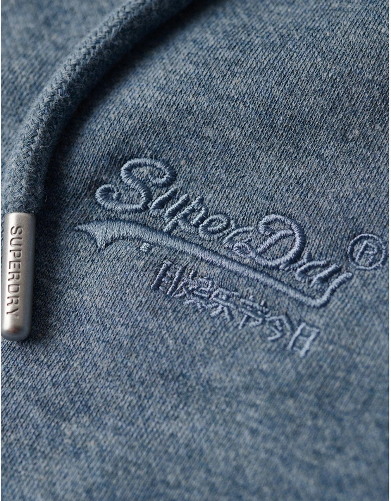 Essential Logo Zip Hoodie - Blue