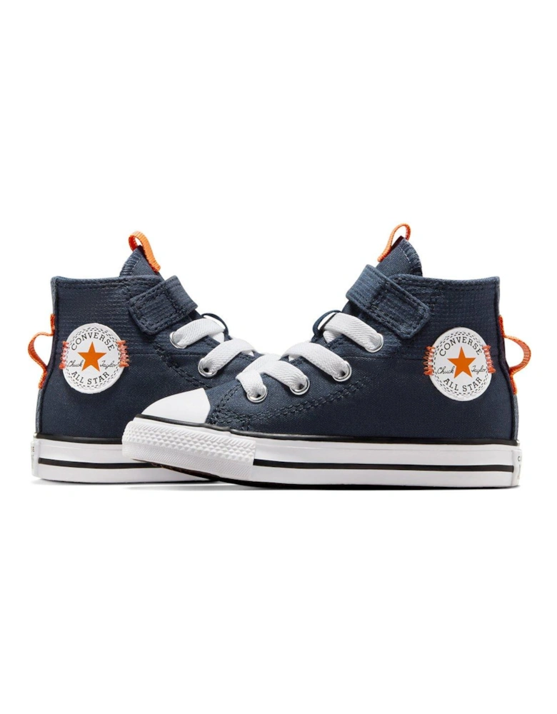 Infant Boys Easy-On Velcro Day Trip Utility High Tops Trainers - Navy