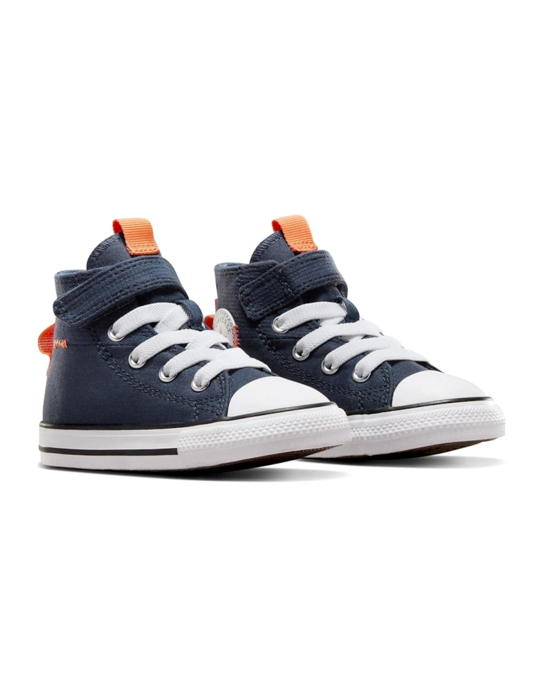 Infant Boys Easy-On Velcro Day Trip Utility High Tops Trainers - Navy