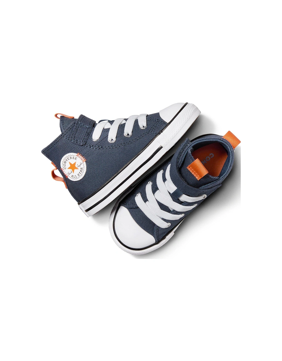 Infant Boys Easy-On Velcro Day Trip Utility High Tops Trainers - Navy