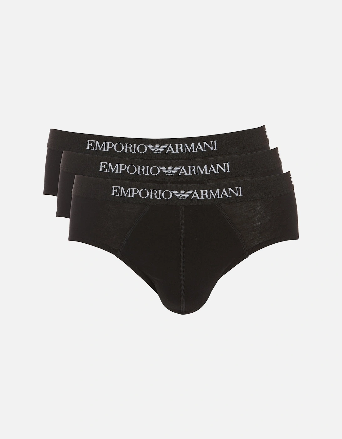 3-Pack Pure Cotton Briefs, Black, 2 of 1