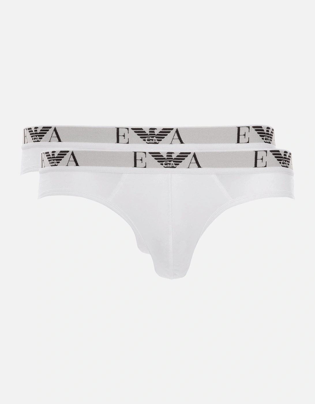 2-Pack Eagle Logo Briefs, White, 3 of 2