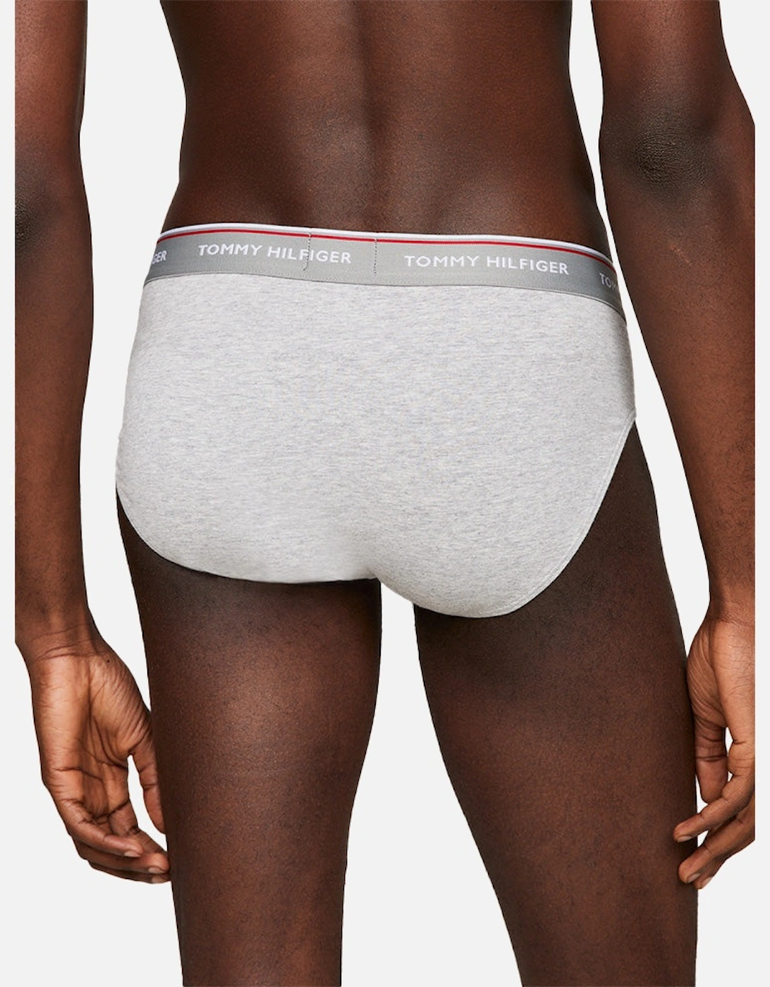 3-Pack Premium Stretch Briefs, Black/White/Grey