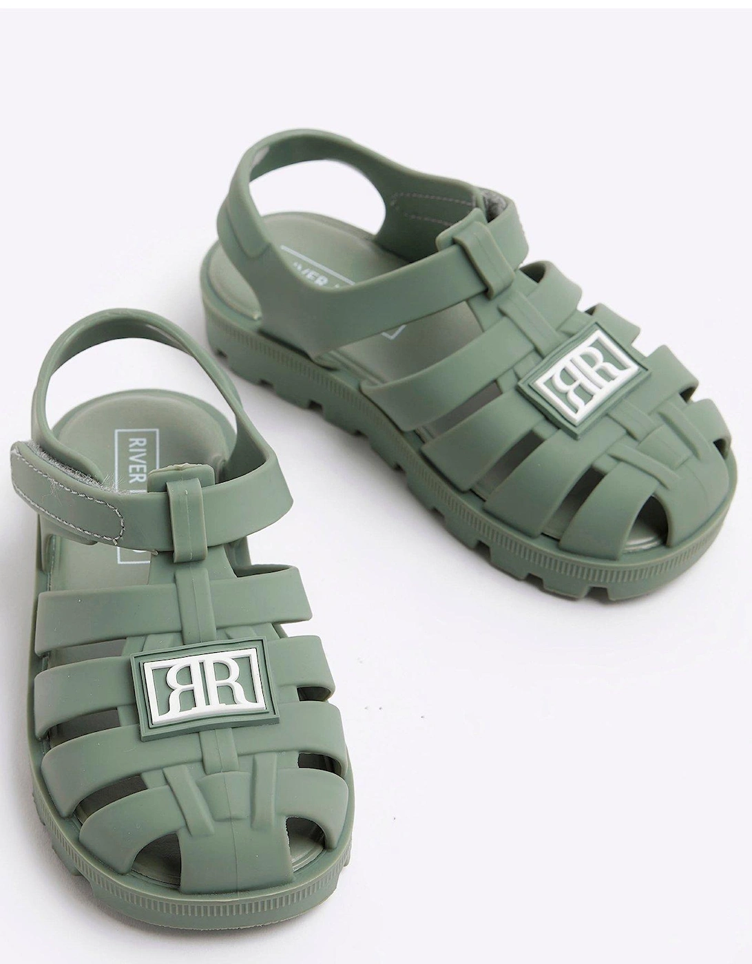 Mini Boys Jelly Gladiator Sandals - Khaki
