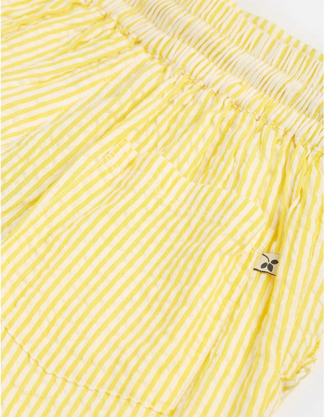 Boys Archie Seersucker Shorts - Yellow