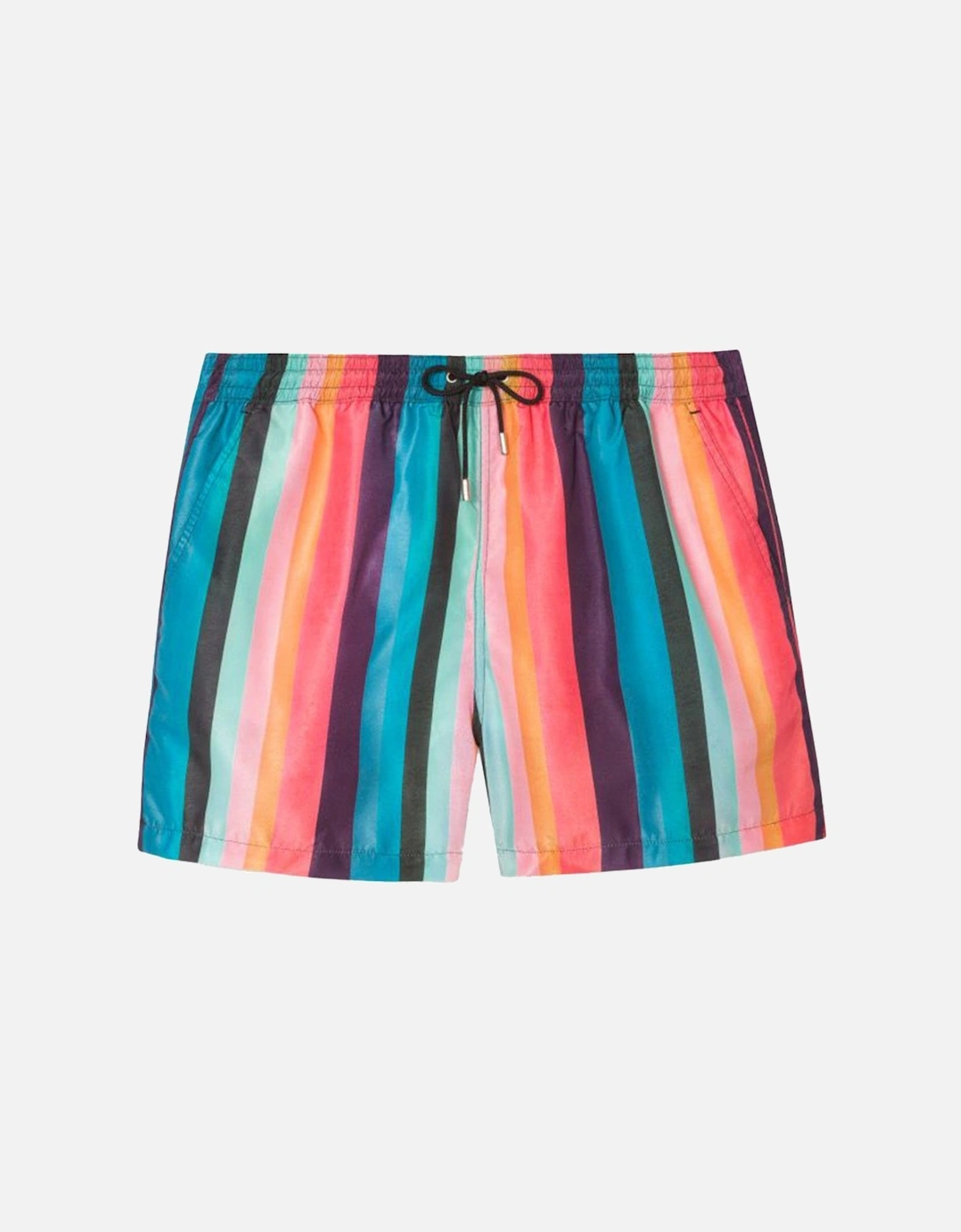 'Artist Stripe' Swim Shorts, Multicolour, 5 of 4