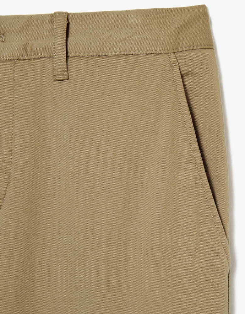 Men's Slim Fit Beige Chino Pants