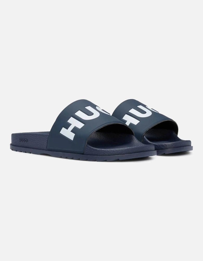 Logo Strap Sliders, Dark Blue