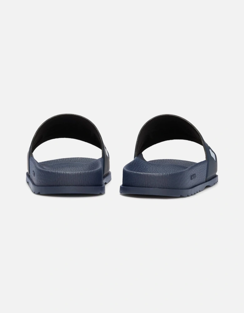 Logo Strap Sliders, Dark Blue