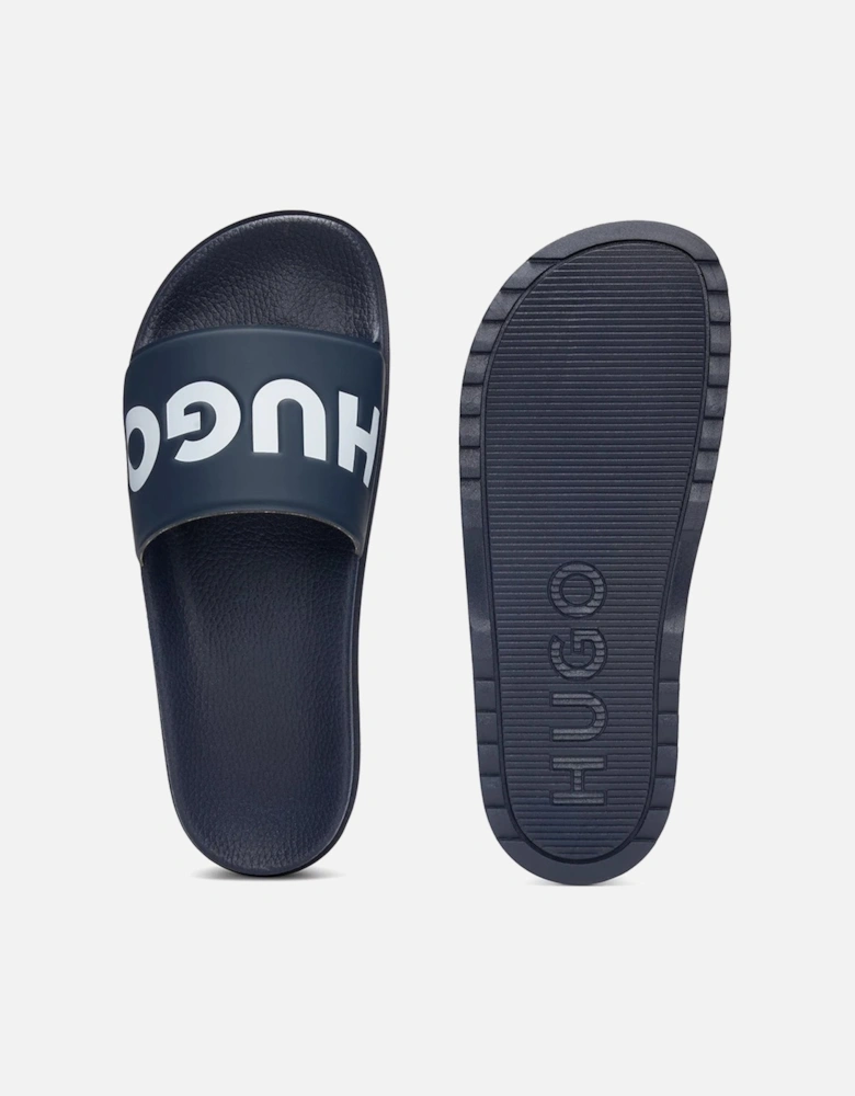 Logo Strap Sliders, Dark Blue