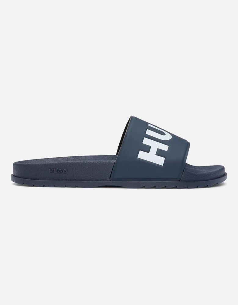 Logo Strap Sliders, Dark Blue