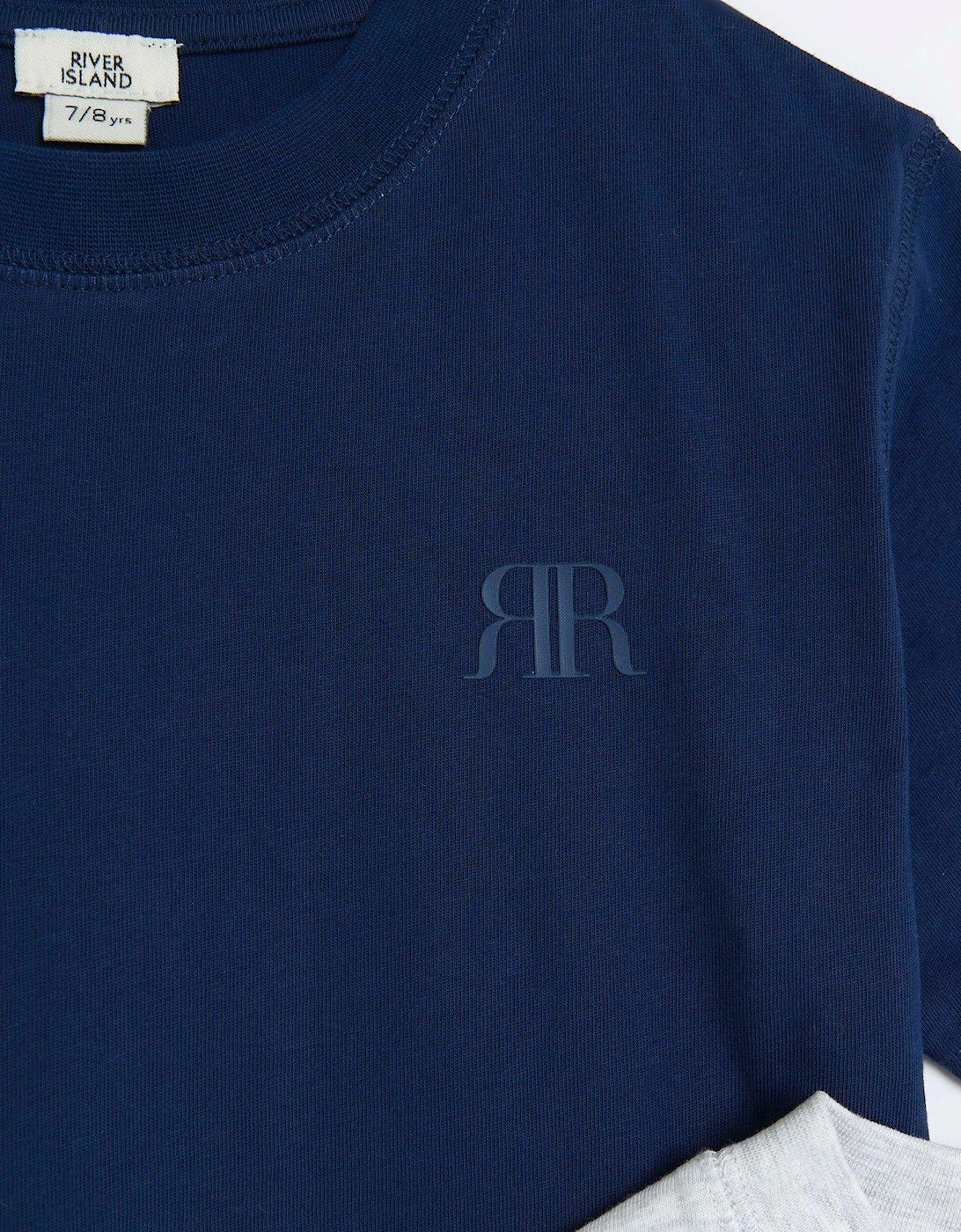 Boys Ri T-shirt 2 Pack - Grey