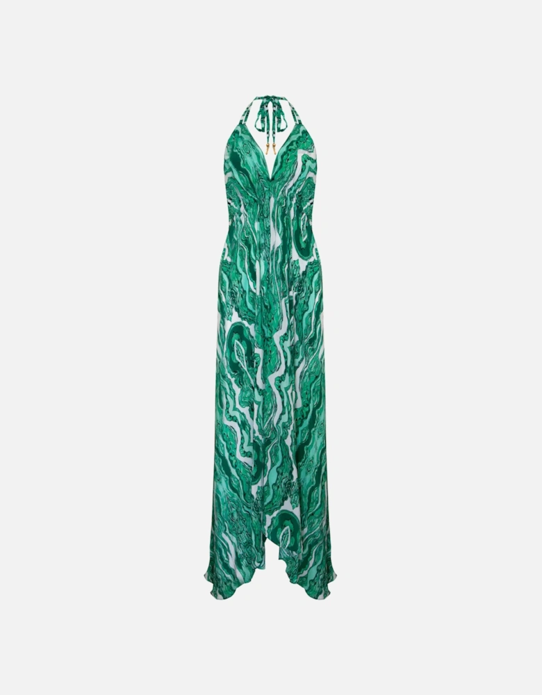 Green coral Ibiza dress