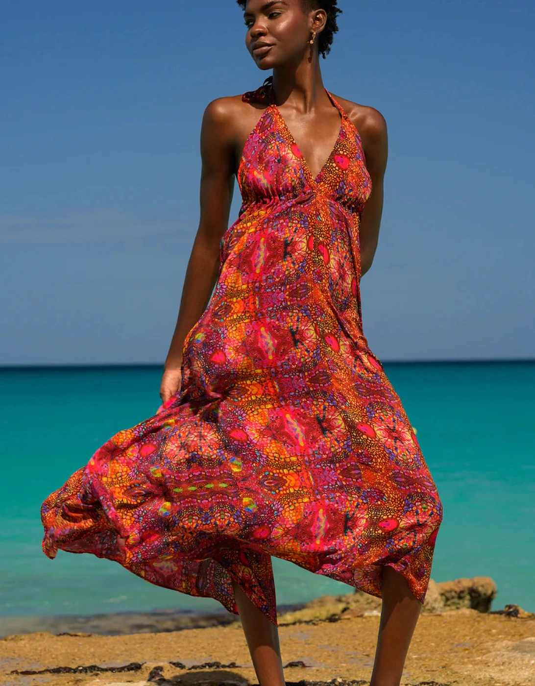 Ruby iguana Ibiza dress