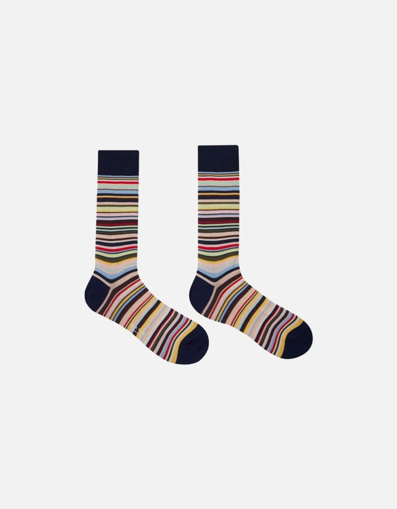 Farley Stripe Socks, Multi