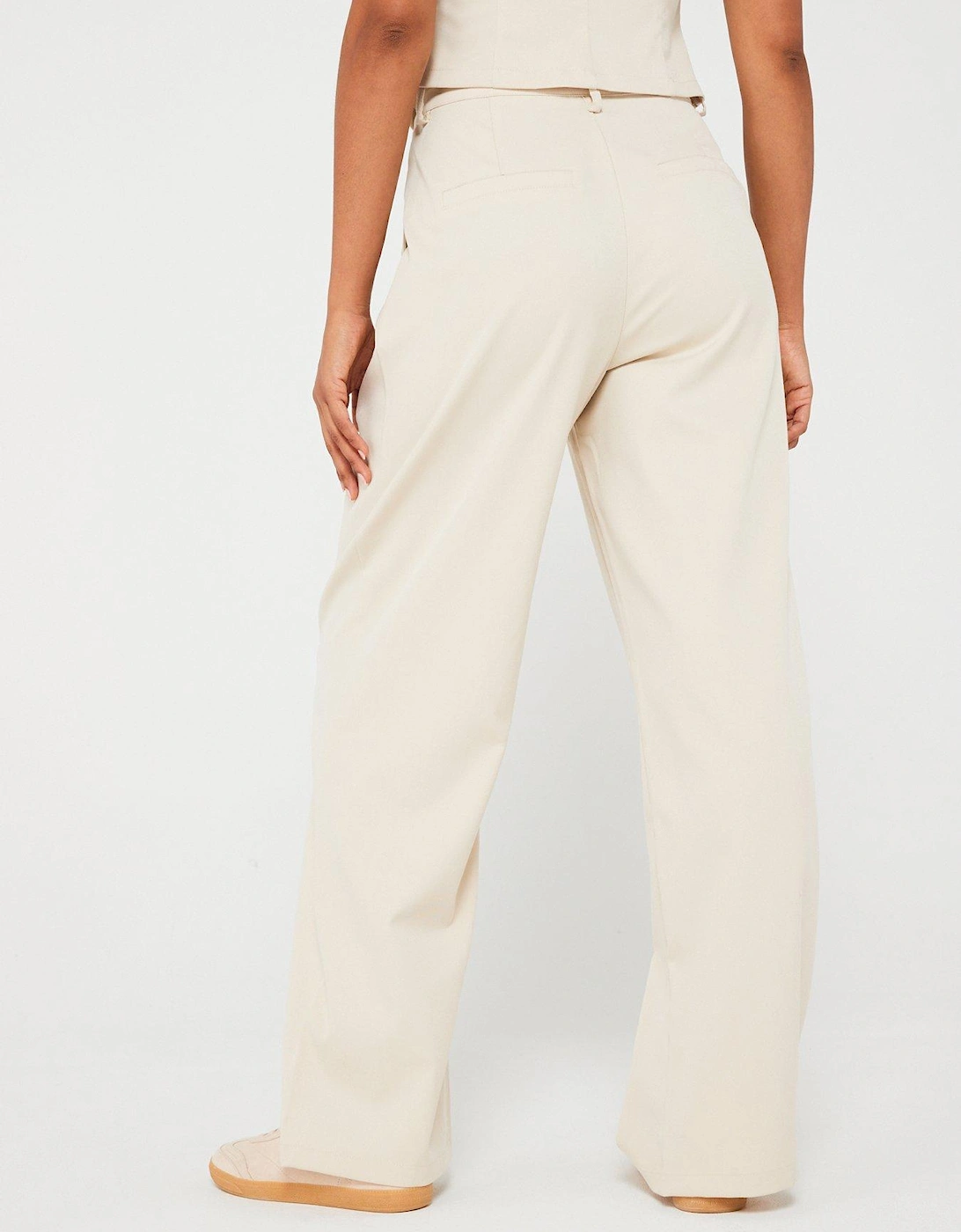 Straight Leg Trouser - Cream