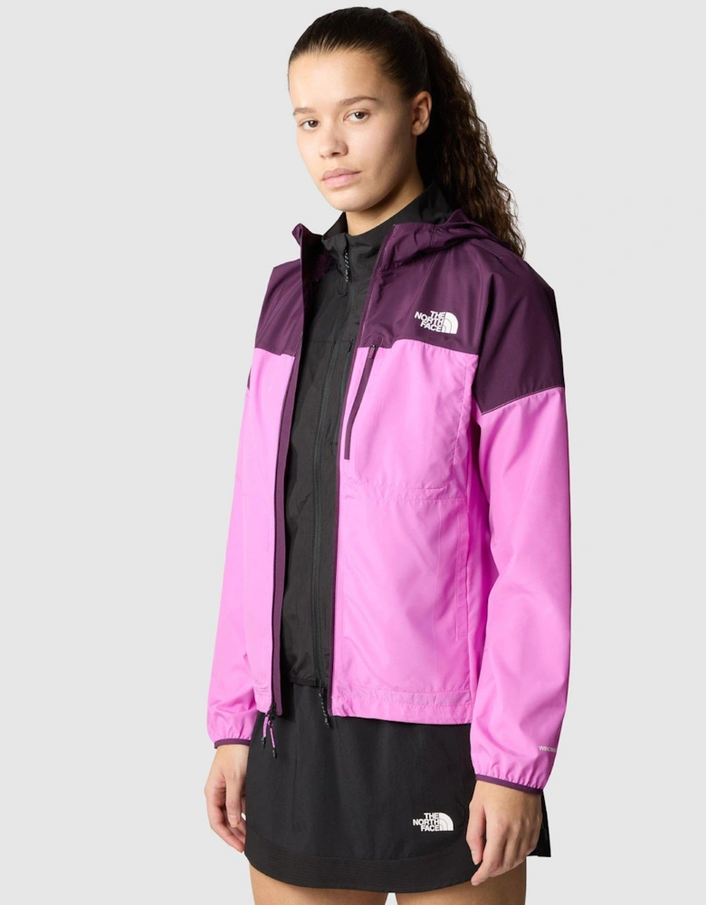 Womens Higher Run Wind Jacket - Purple