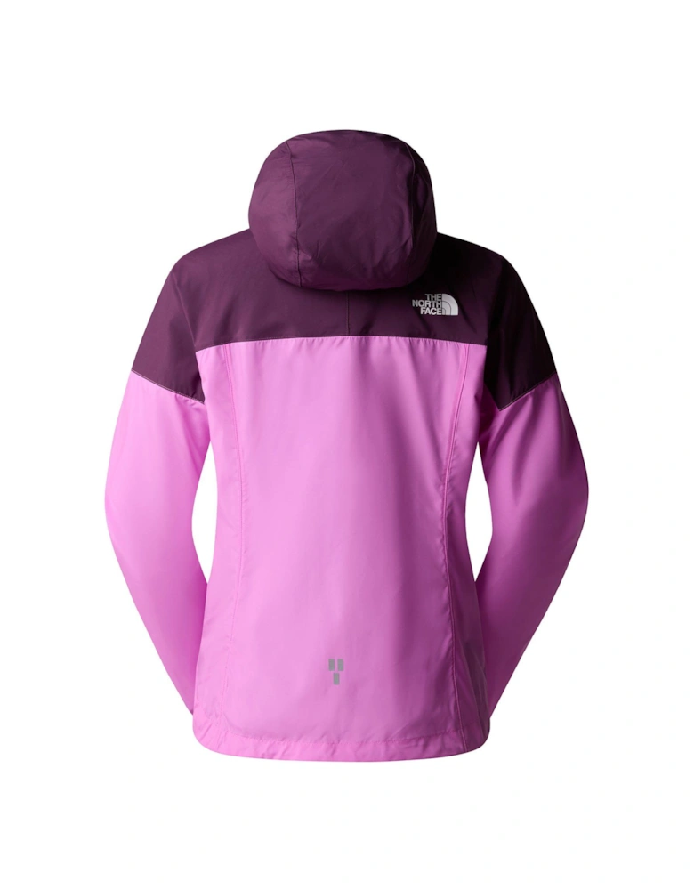 Womens Higher Run Wind Jacket - Purple