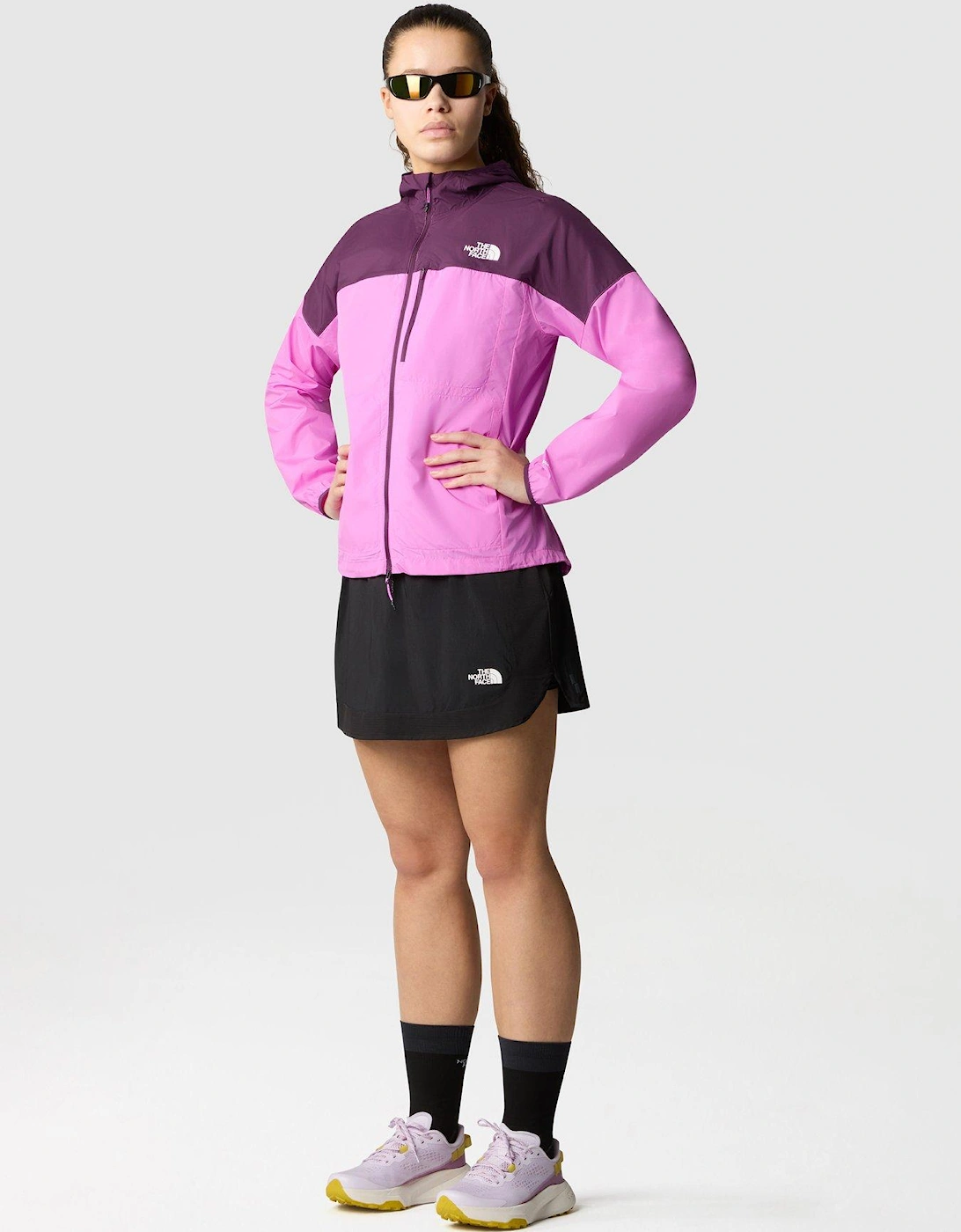 Womens Higher Run Wind Jacket - Purple