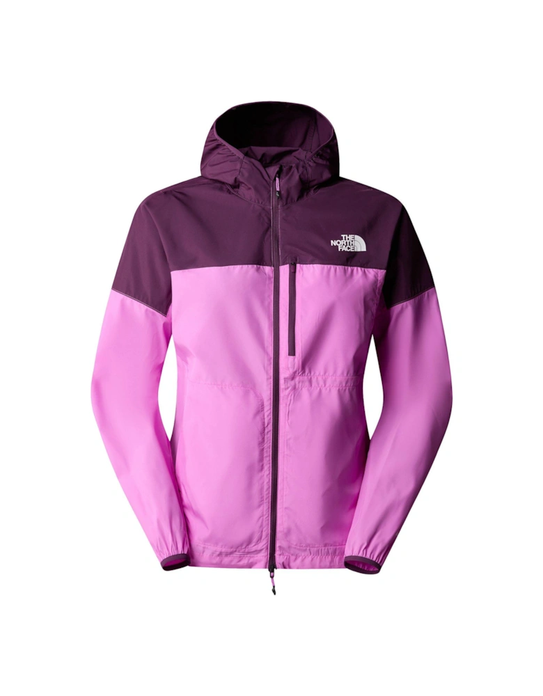 Womens Higher Run Wind Jacket - Purple