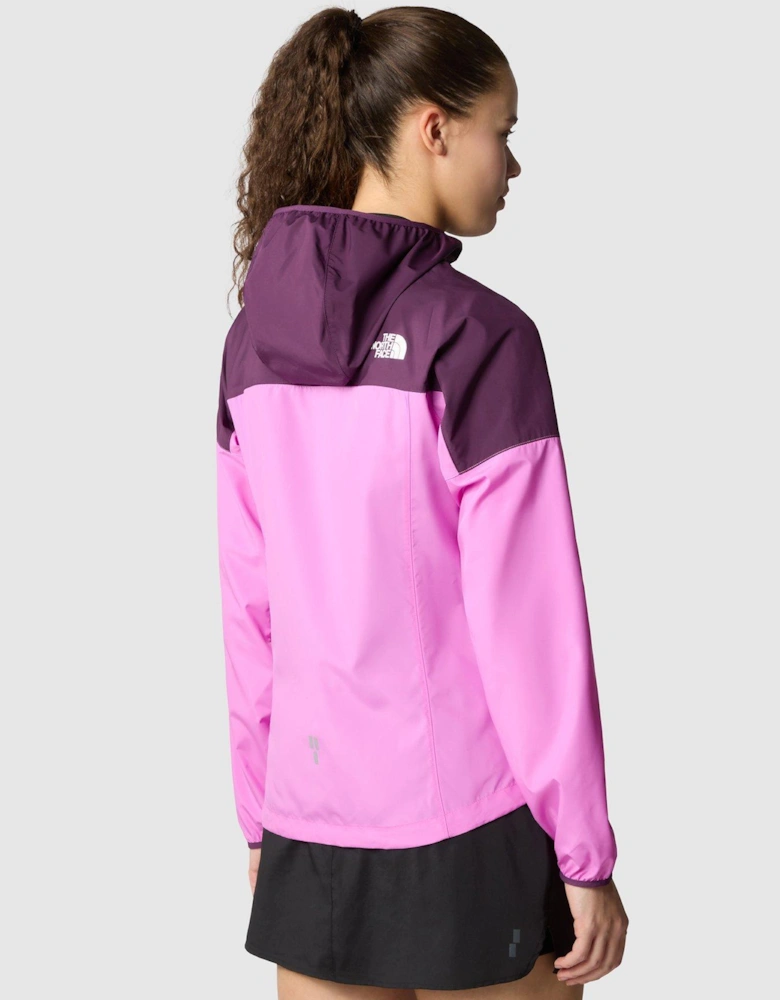 Womens Higher Run Wind Jacket - Purple