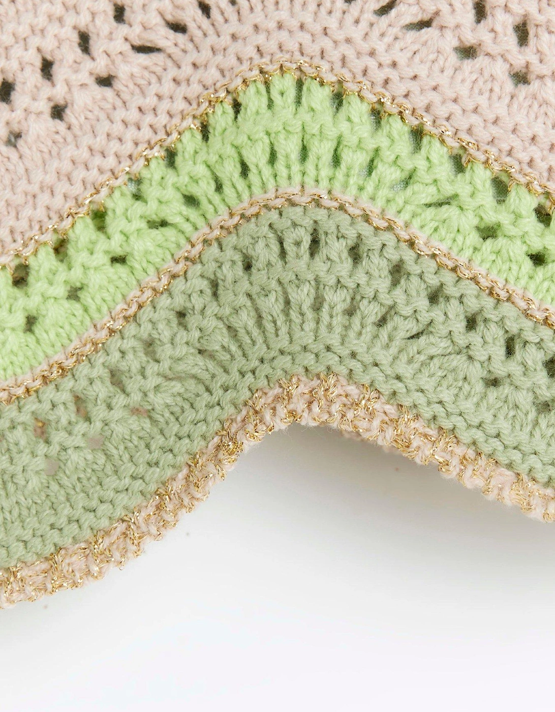 Girls Crochet Tank Top - Green