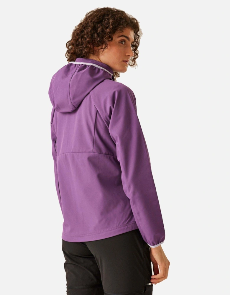 Womens Bourda Full Zip Hooded Softshell Jacket