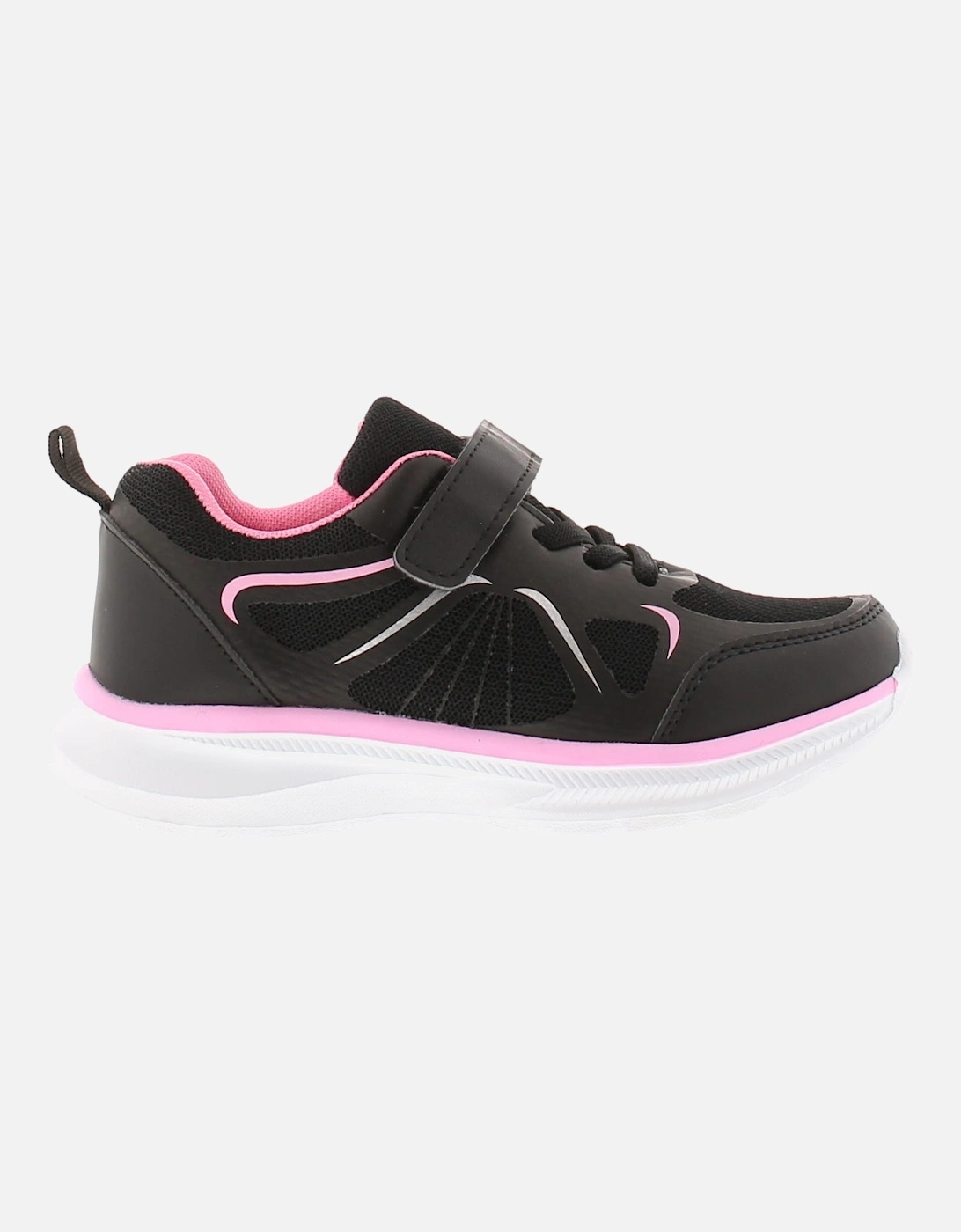 Younger Girls Trainers Charis K Touch Fastening black UK Size