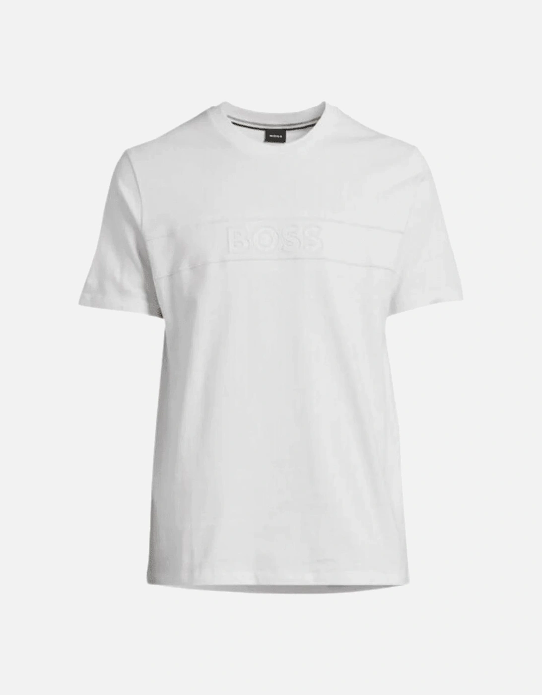 Embroidered Outline Logo Regular Fit White T-Shirt, 4 of 3