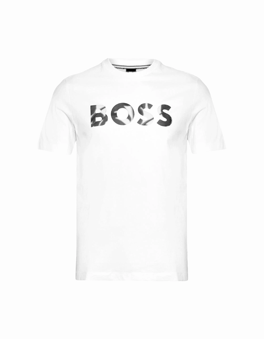 Cotton Logo Print Regular Fit White T-Shirt, 4 of 3